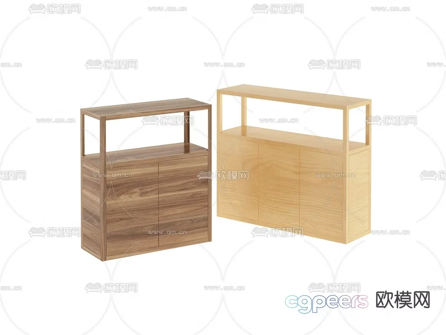 Modern storage cabinet side cabinet 3D model