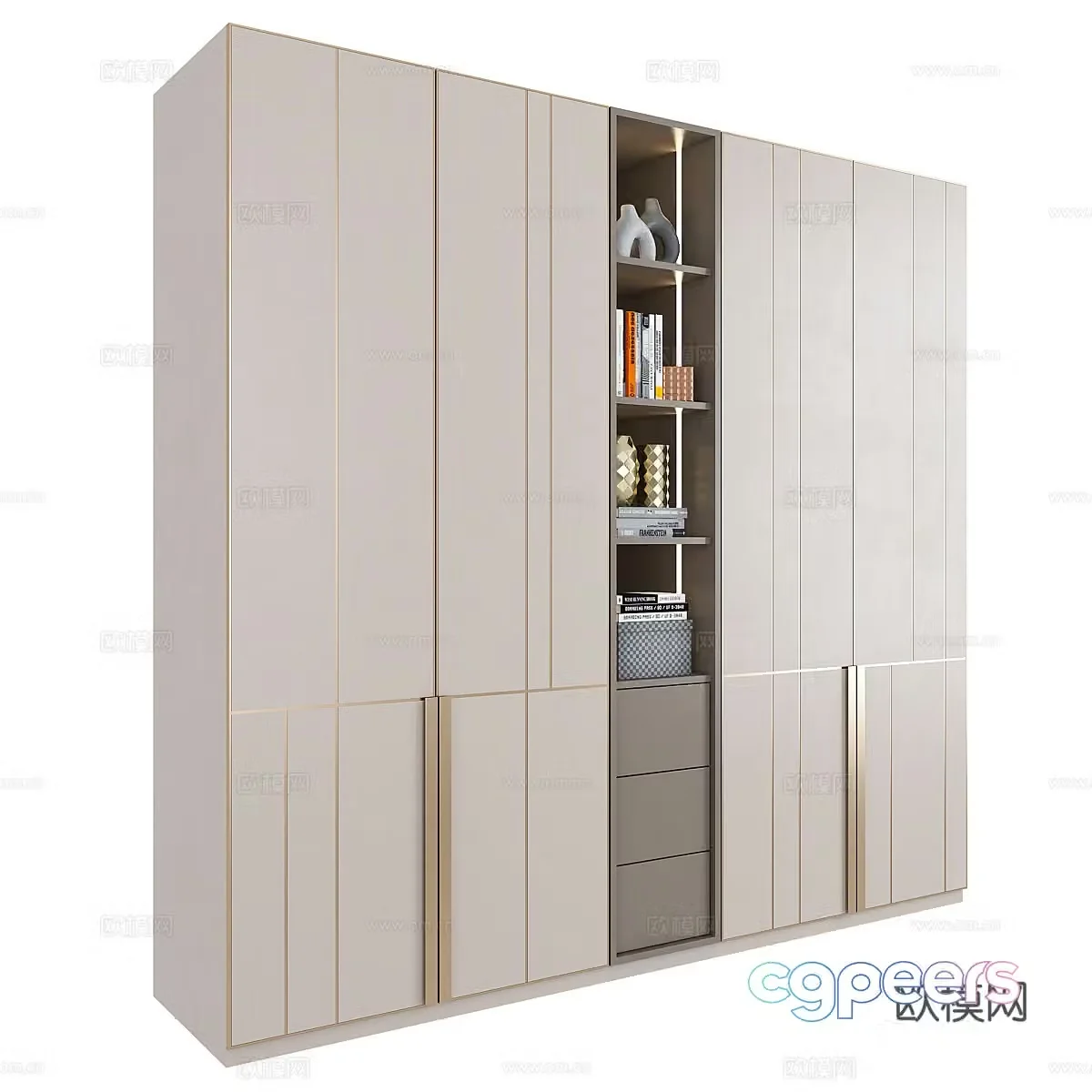 Decorative cabinet Storage cabinet Decorative cabinet Ornaments Decorative ornaments Ornaments Wardrobe 3D Model
