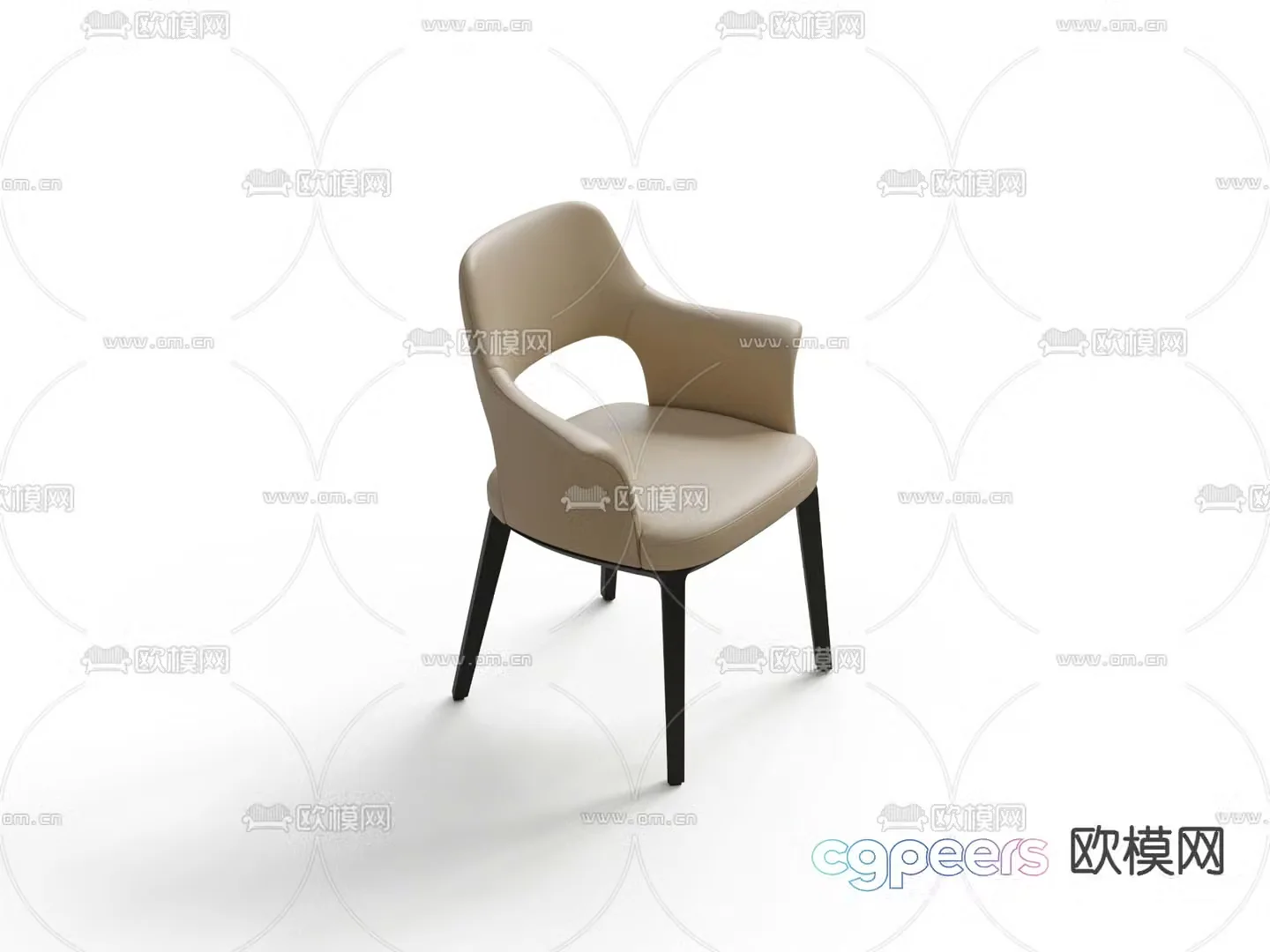 Modern leisure chair single chair 3d model