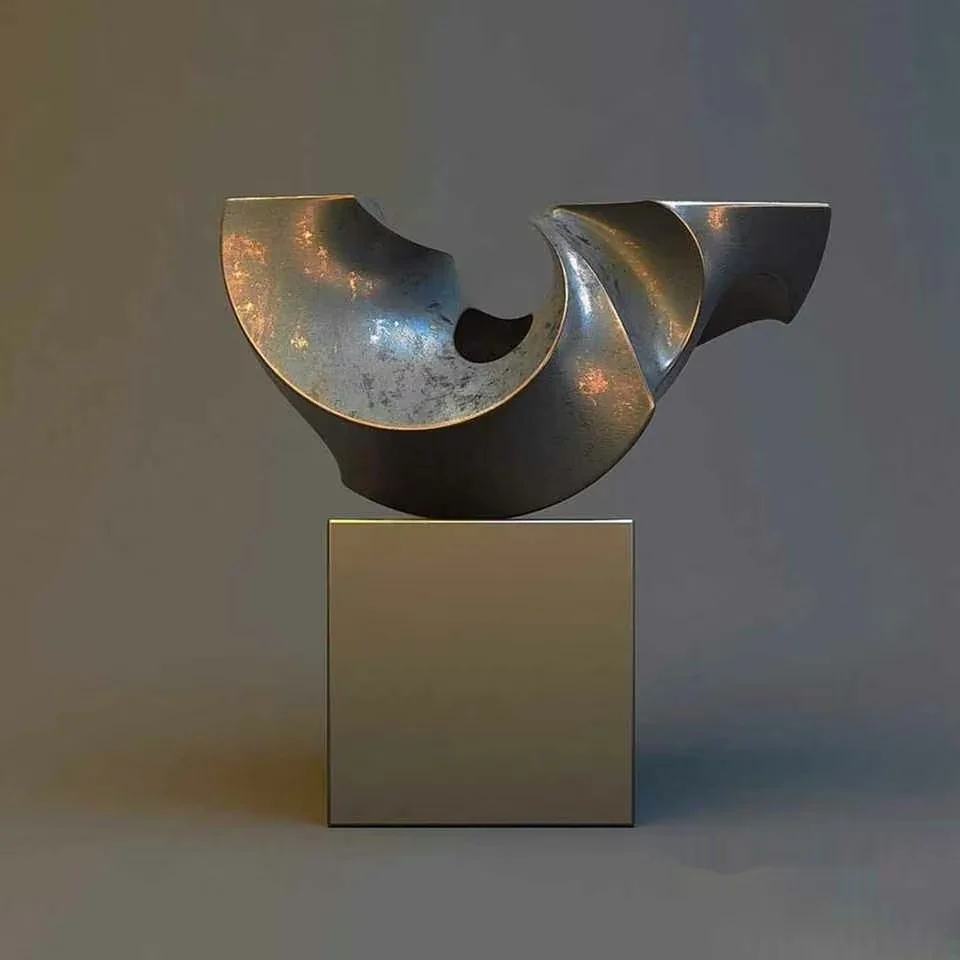 Abstract Metal Sculpture 3D Model – 10903 – VRAY Render