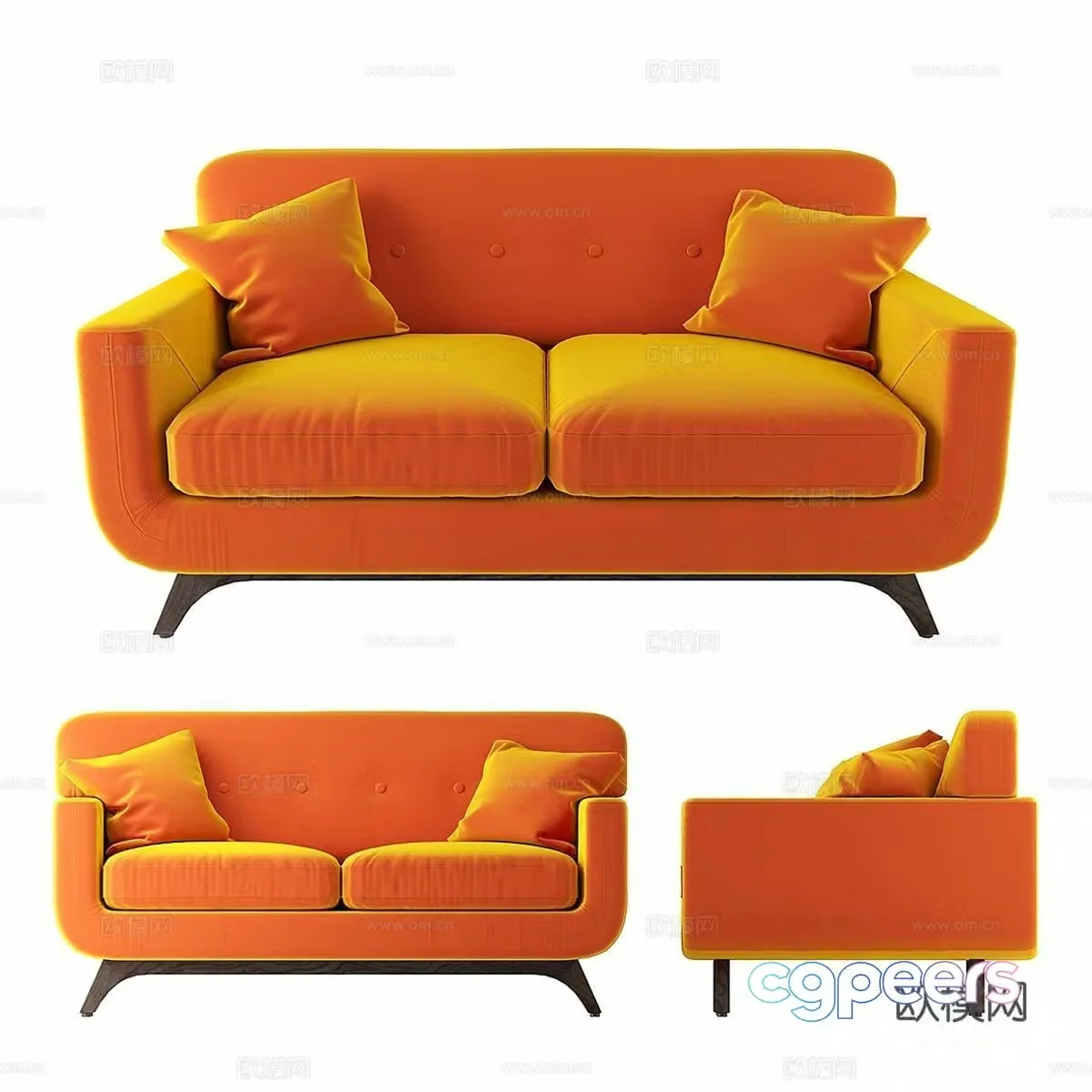 Falkirk loveseat 3d model