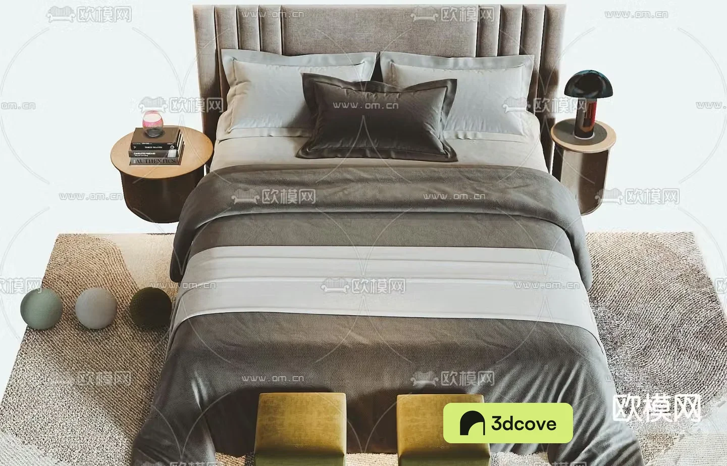 Modern double bed