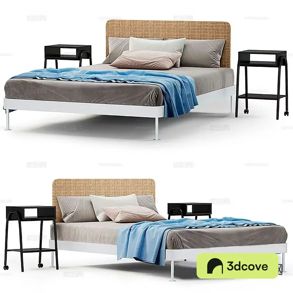 Modern double bed