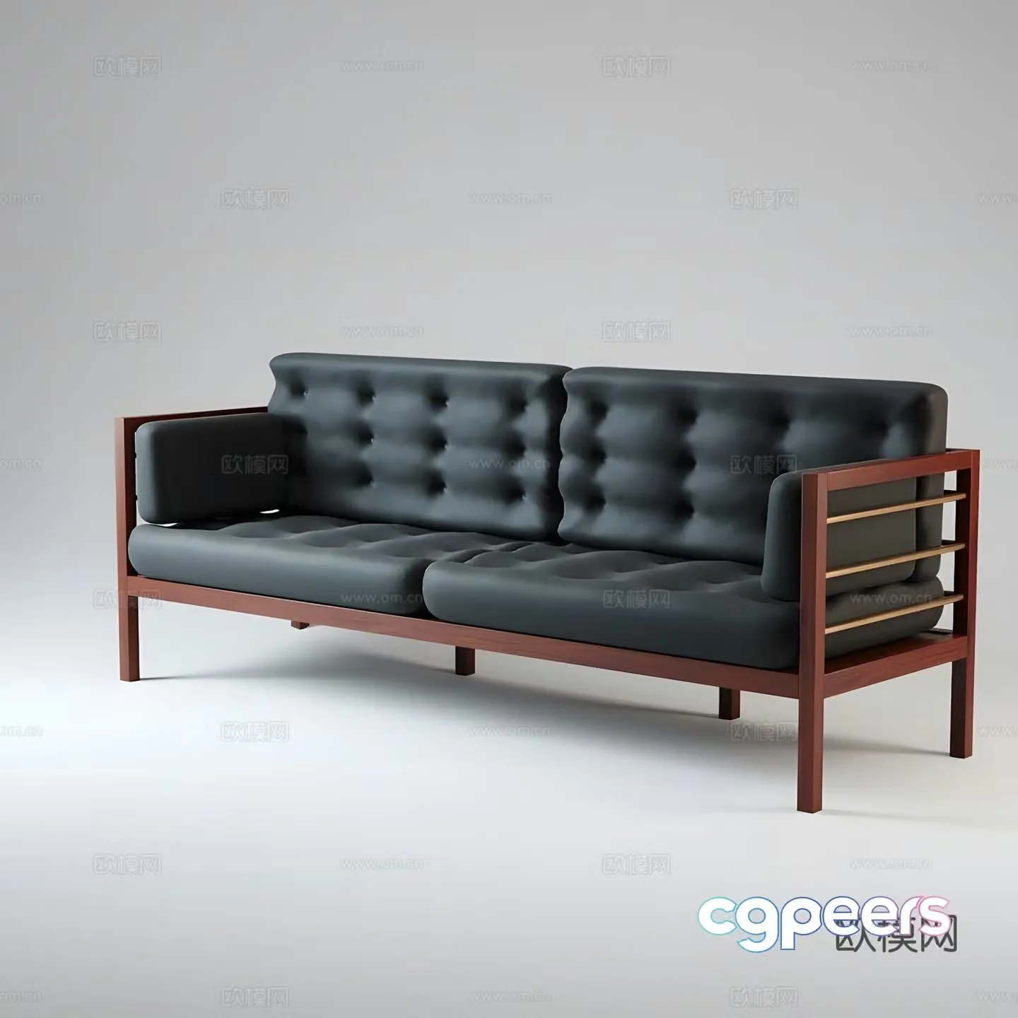 Wasabi two-person sofa 3d model