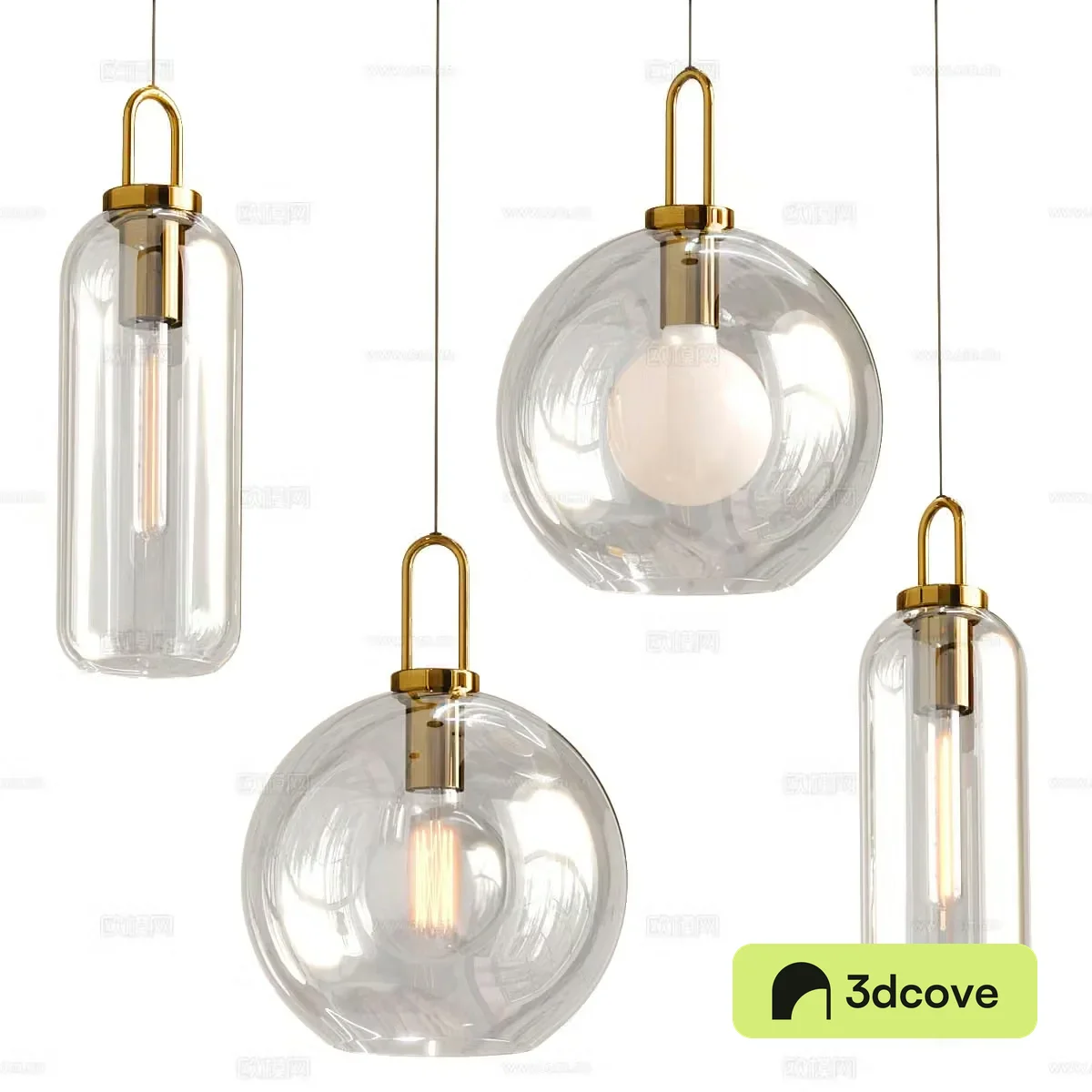 Modern light luxury decorative hanging line light
