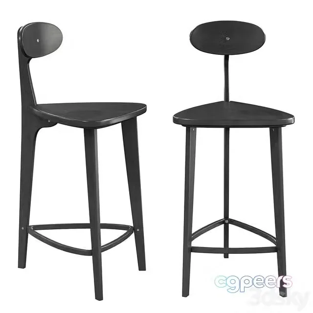 3ds Max Free – Glider, Half Bar Chair