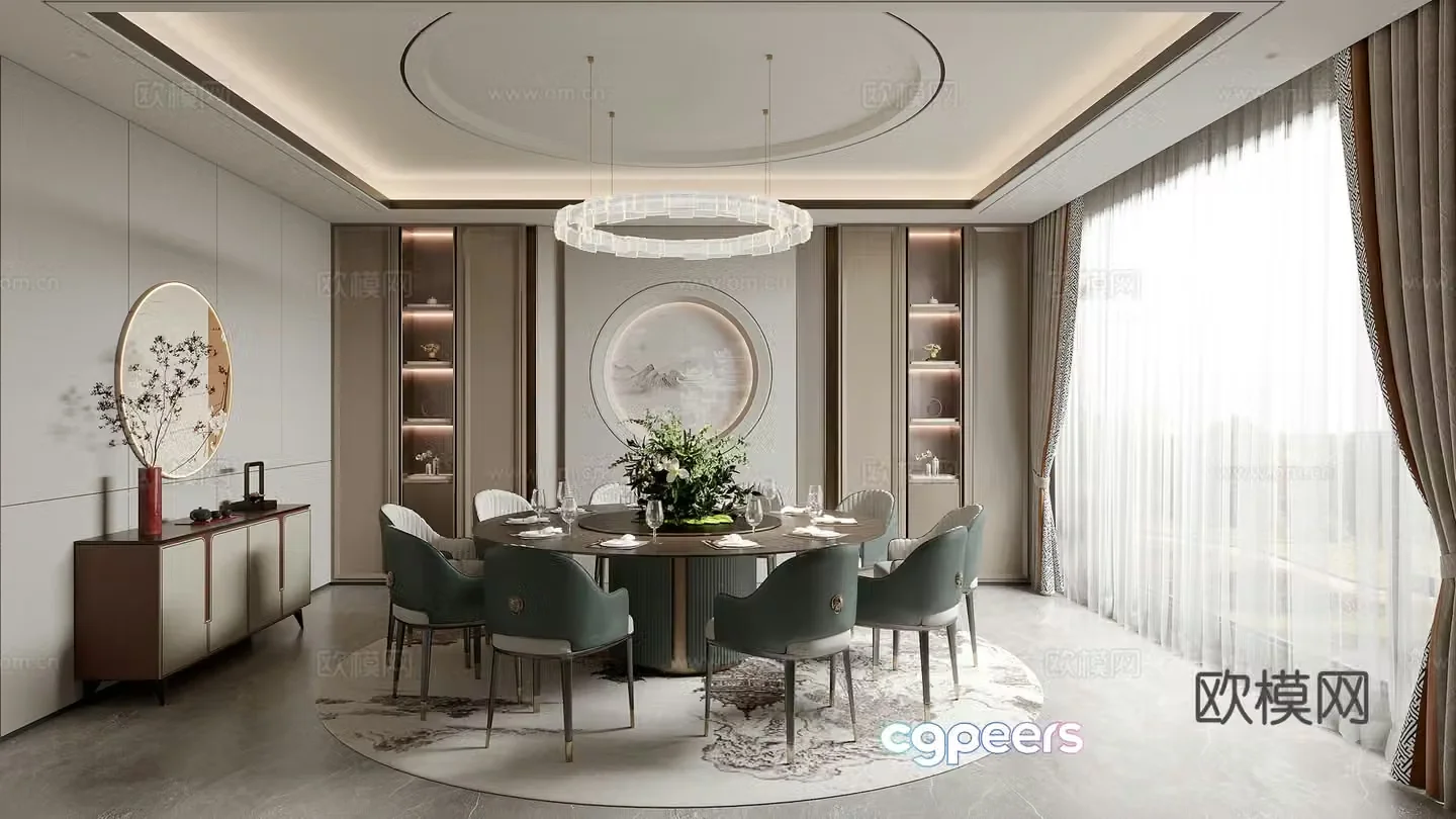 New Chinese restaurant 3D model