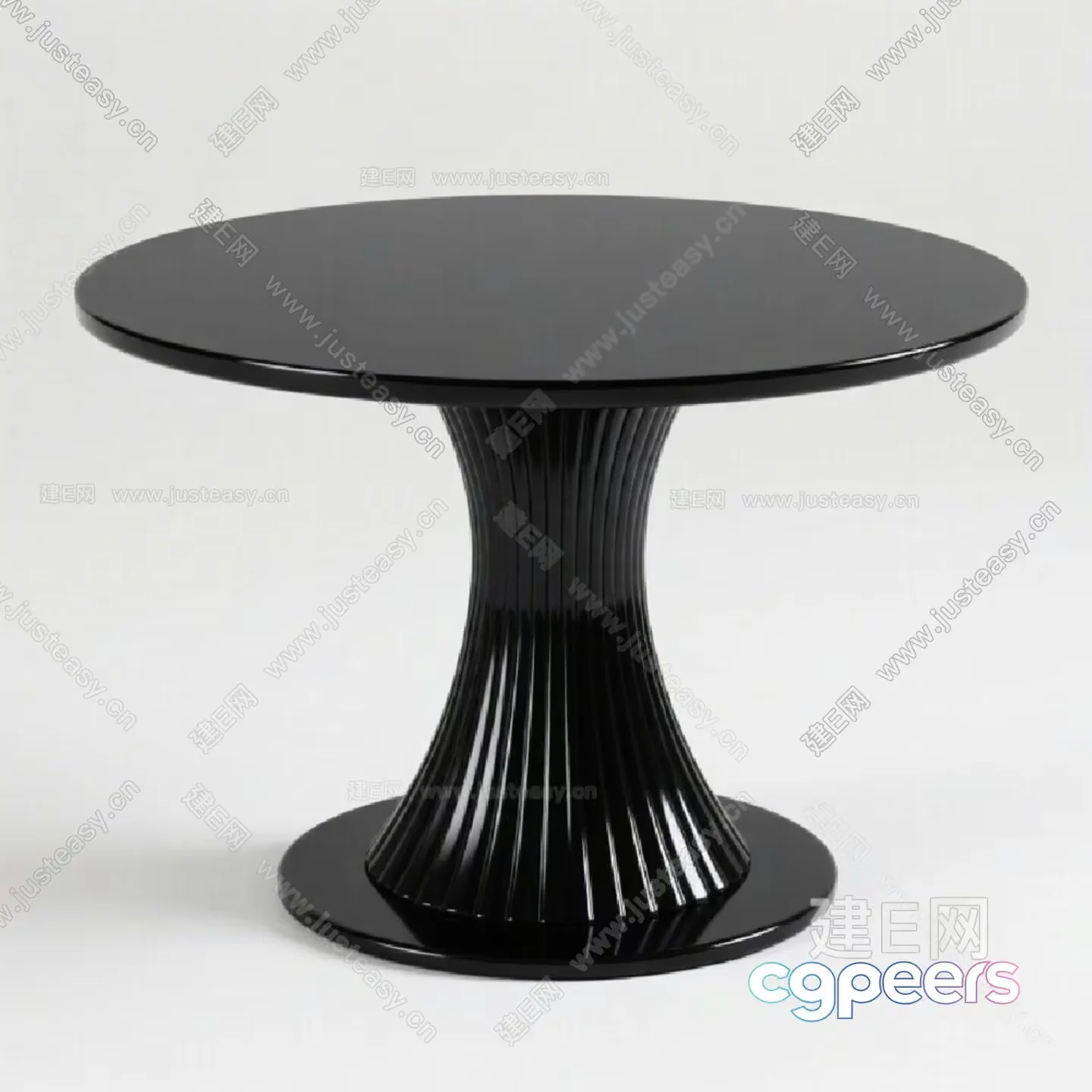 Modern Black Table 3D Model – 17120 – VRAY Render