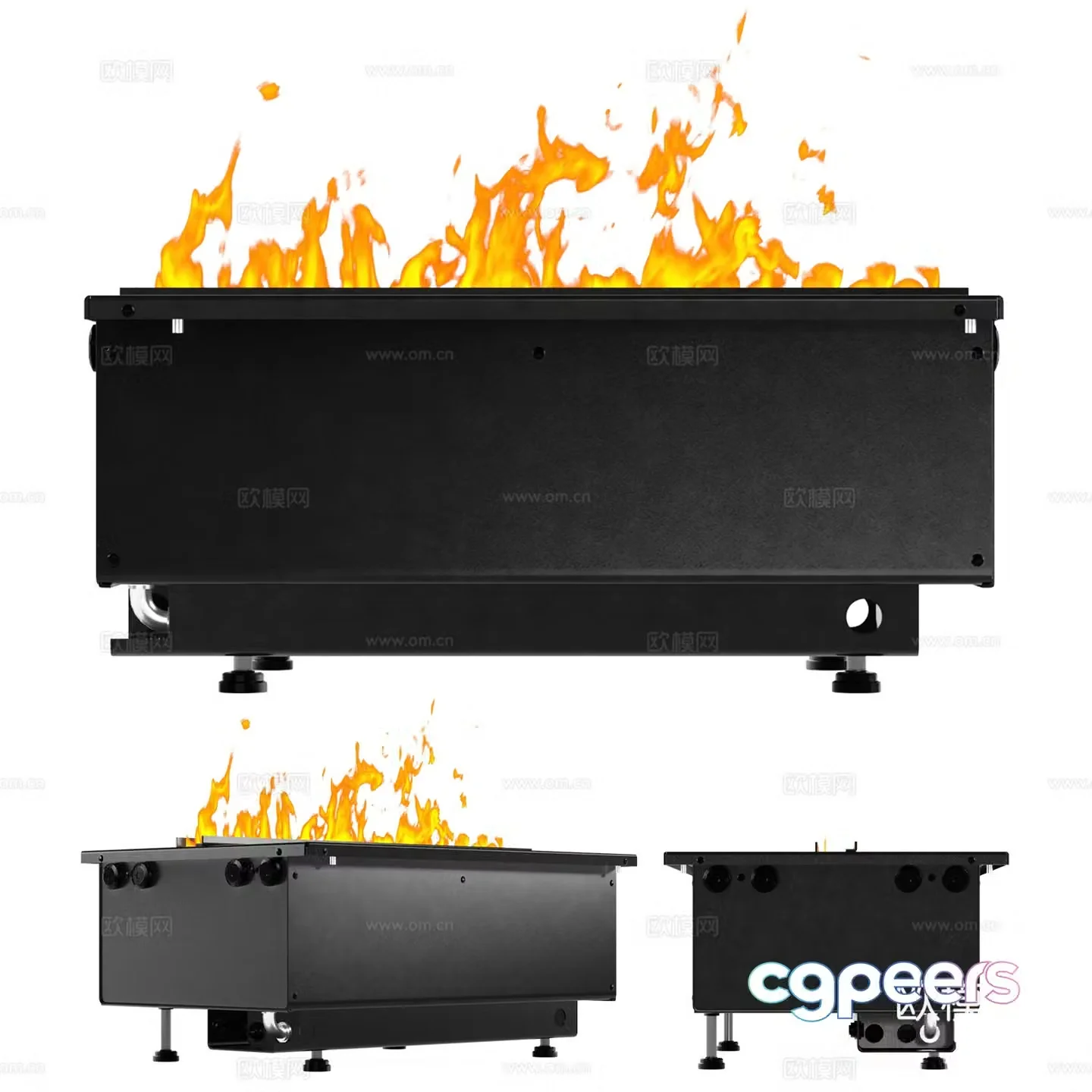 Fireplace 3d model