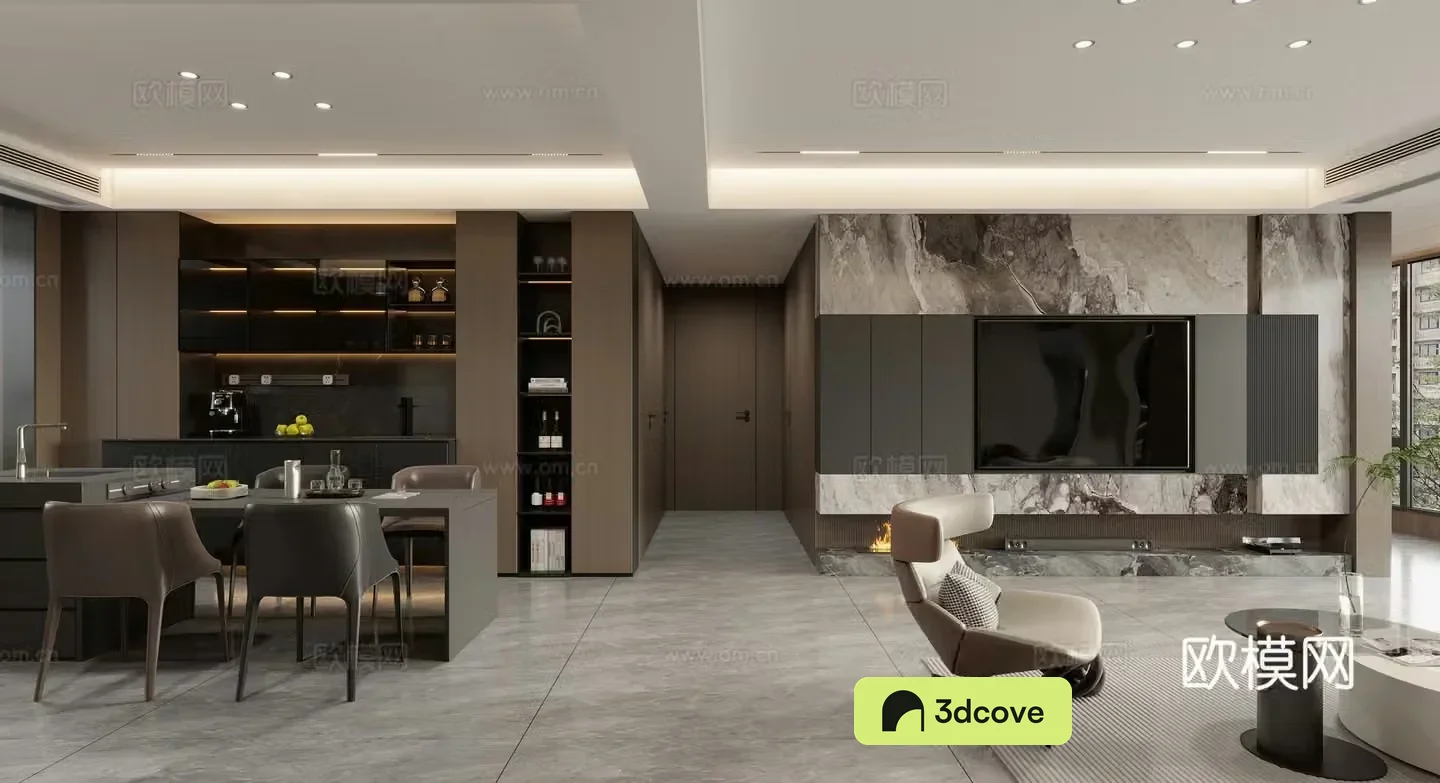 Modern Italian dining room