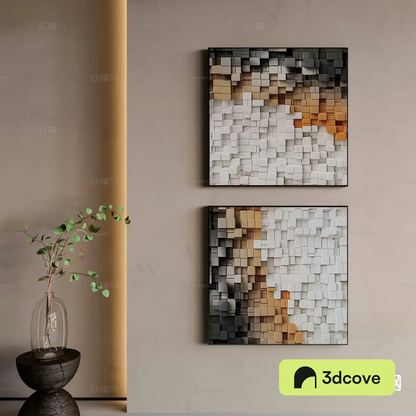 Modern minimalist painting decorative painting three-dimensional hanging painting