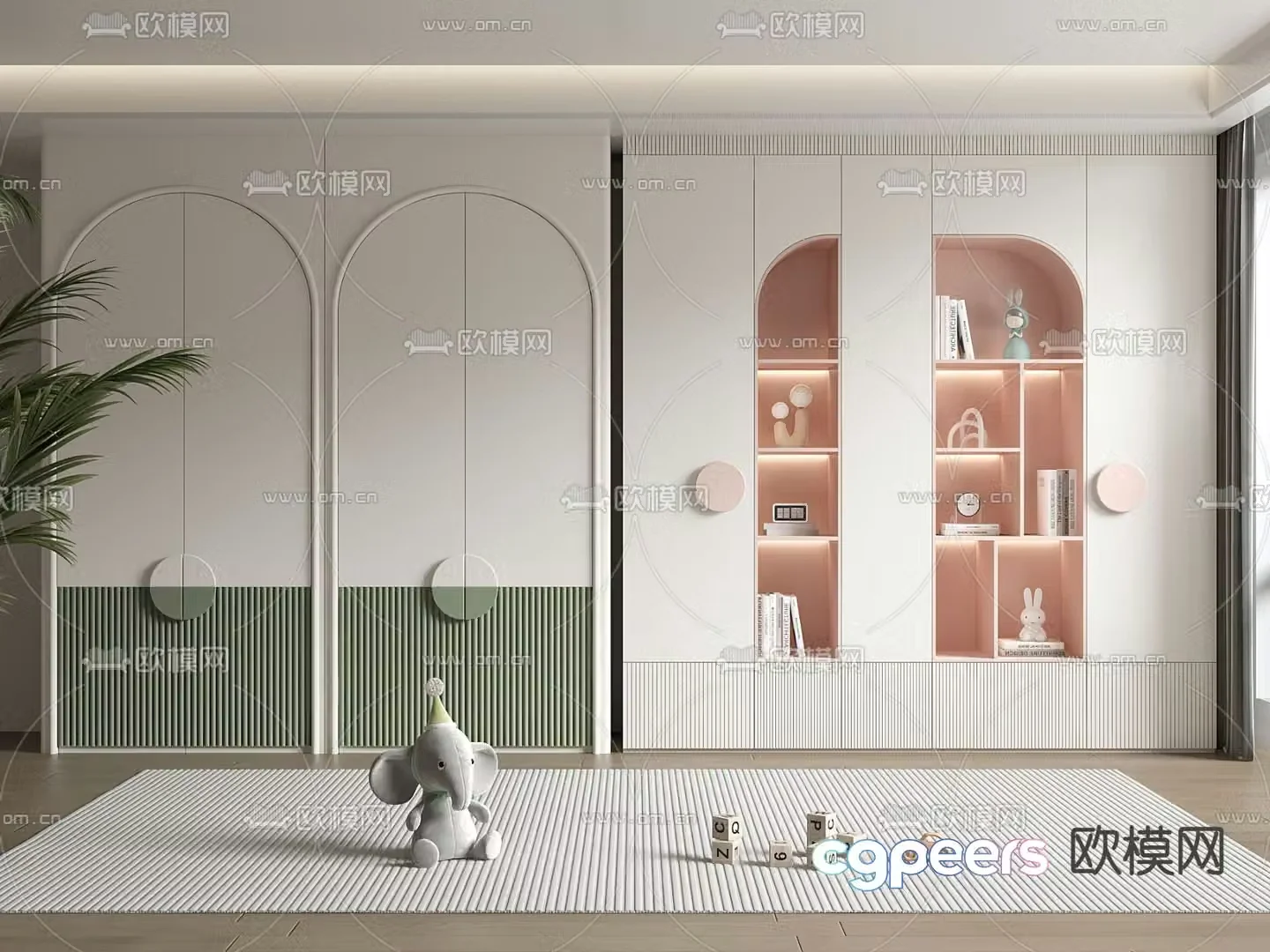 Children’s wardrobe 3d model