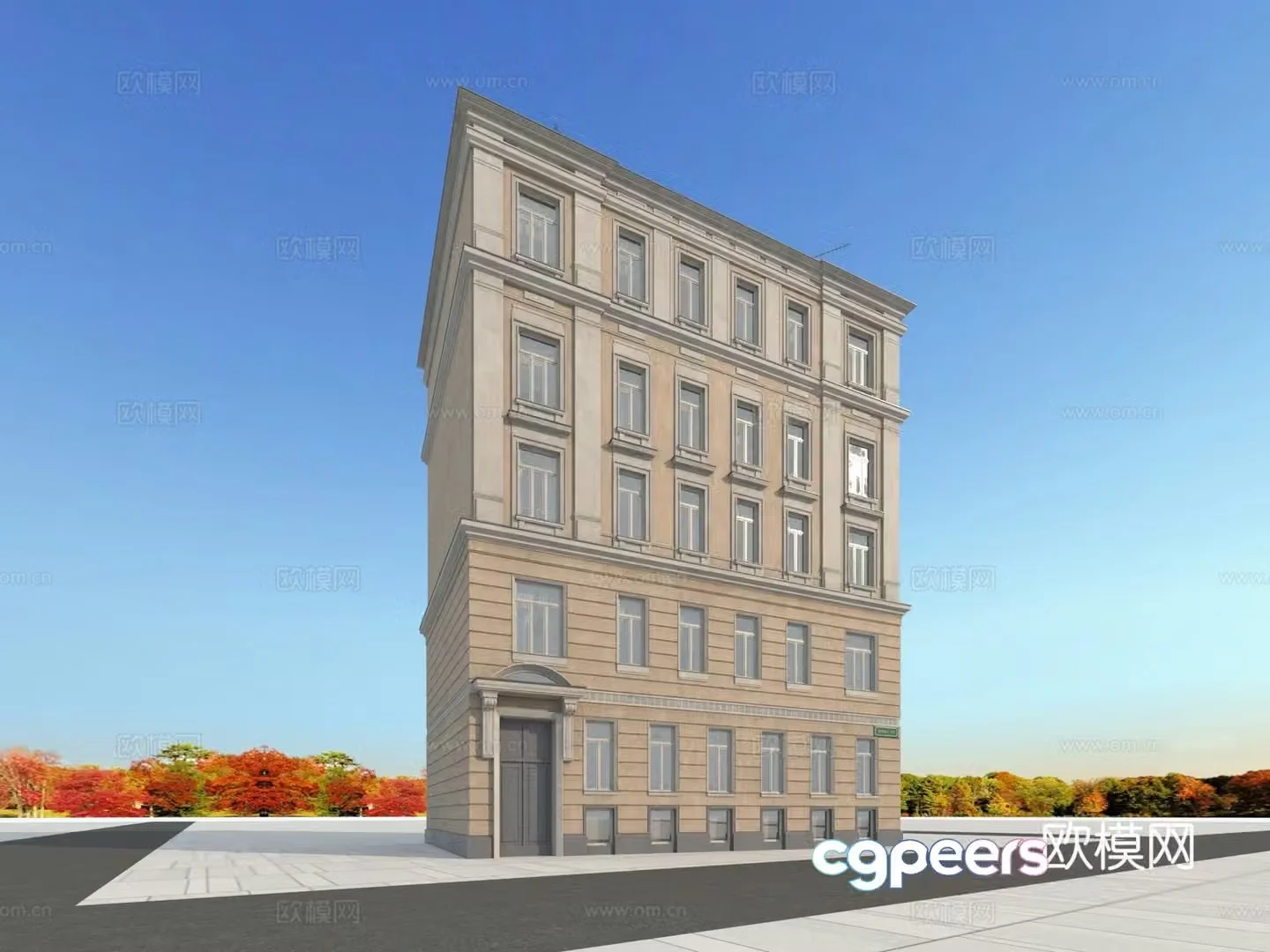 Building building exterior 3d model