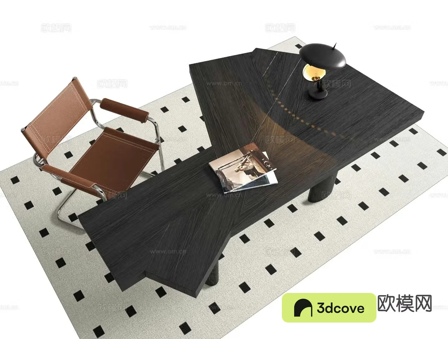 Modern desk chair fan shaped desk
