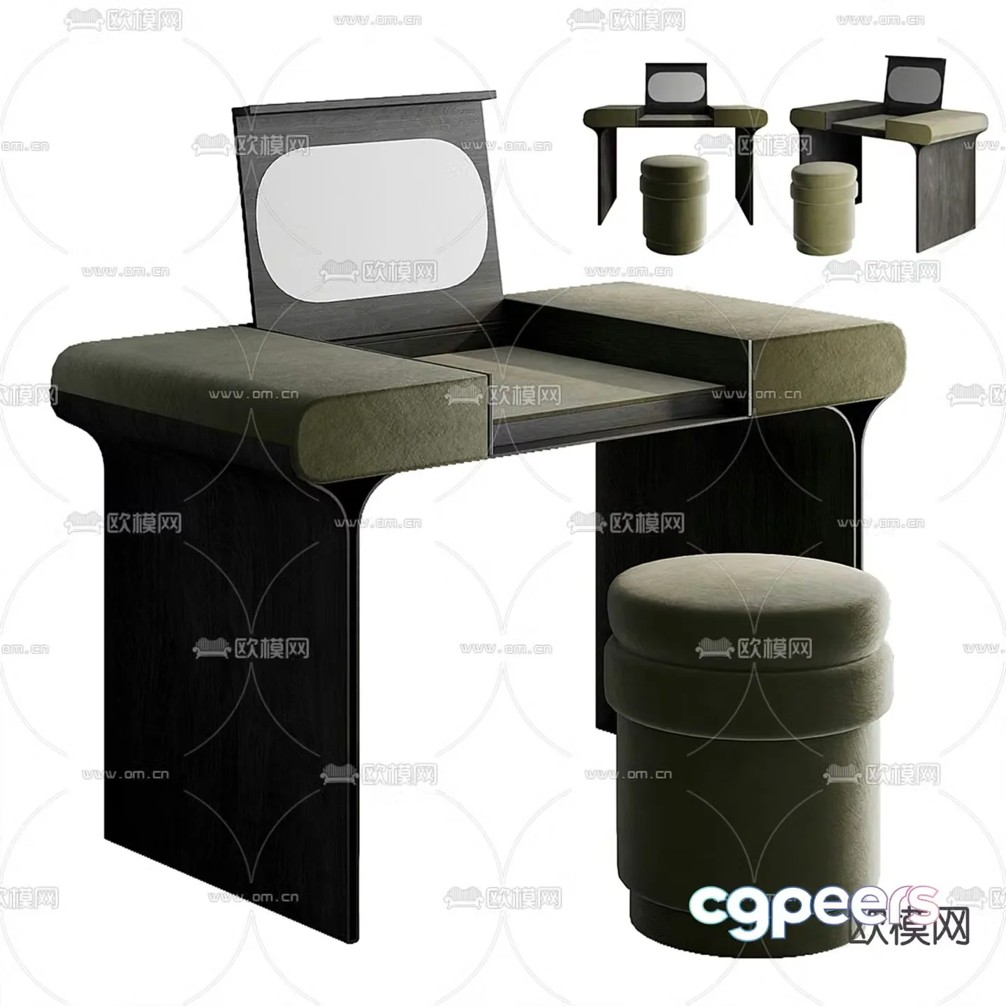 Modern dressing table dressing table 3d model