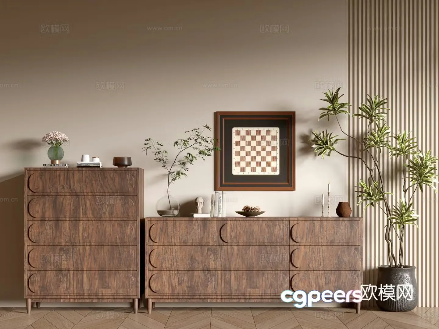 Modern wood grain cabinet minimalist wind cabinet whole cabinet sideboard cabinet balcony cabinet storage cabinet 3d model