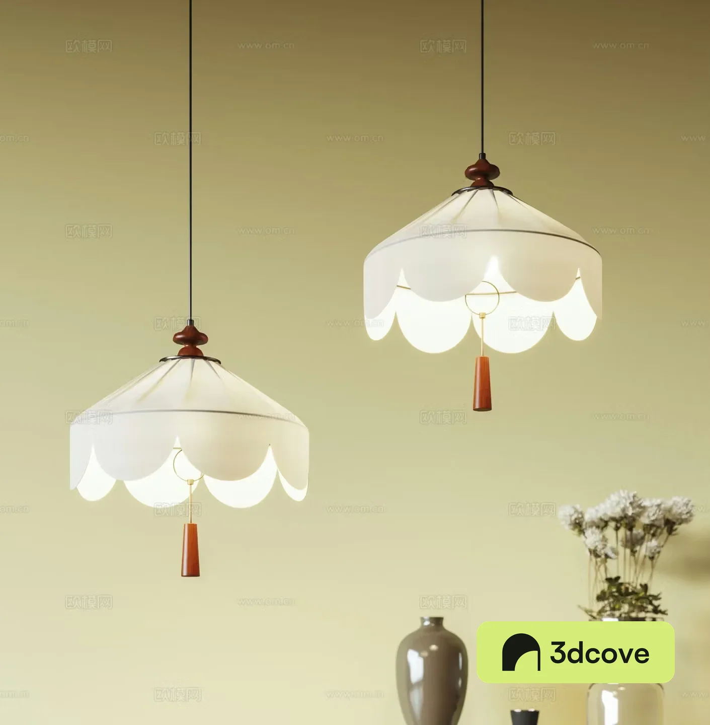 Middle Ages 3D Model of Wasabi Chandelier