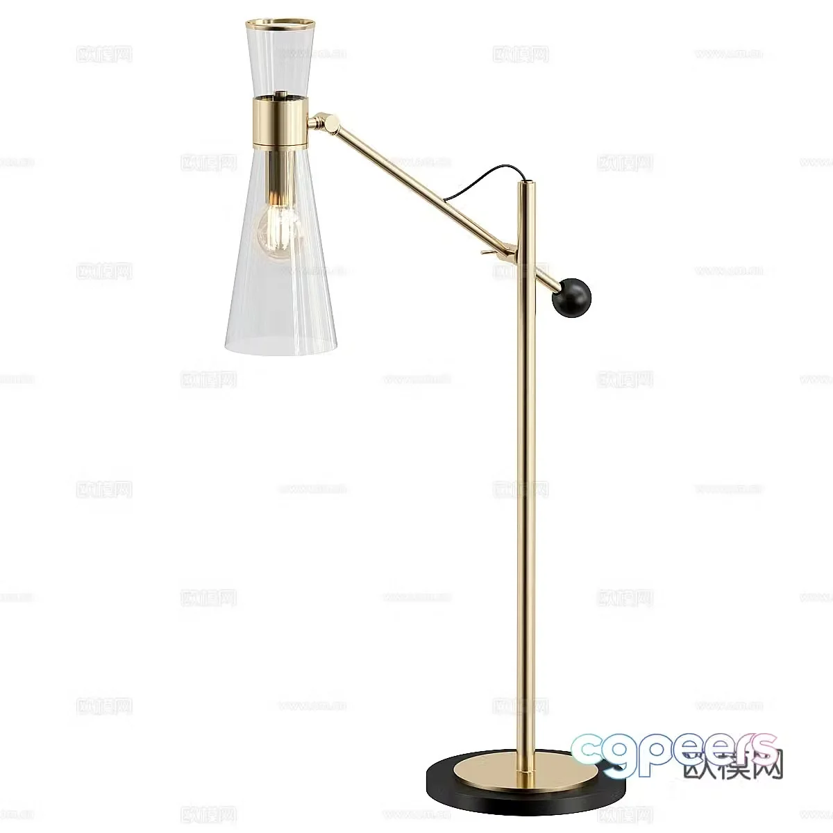 Modern light luxury minimalist desk lamp 3D model