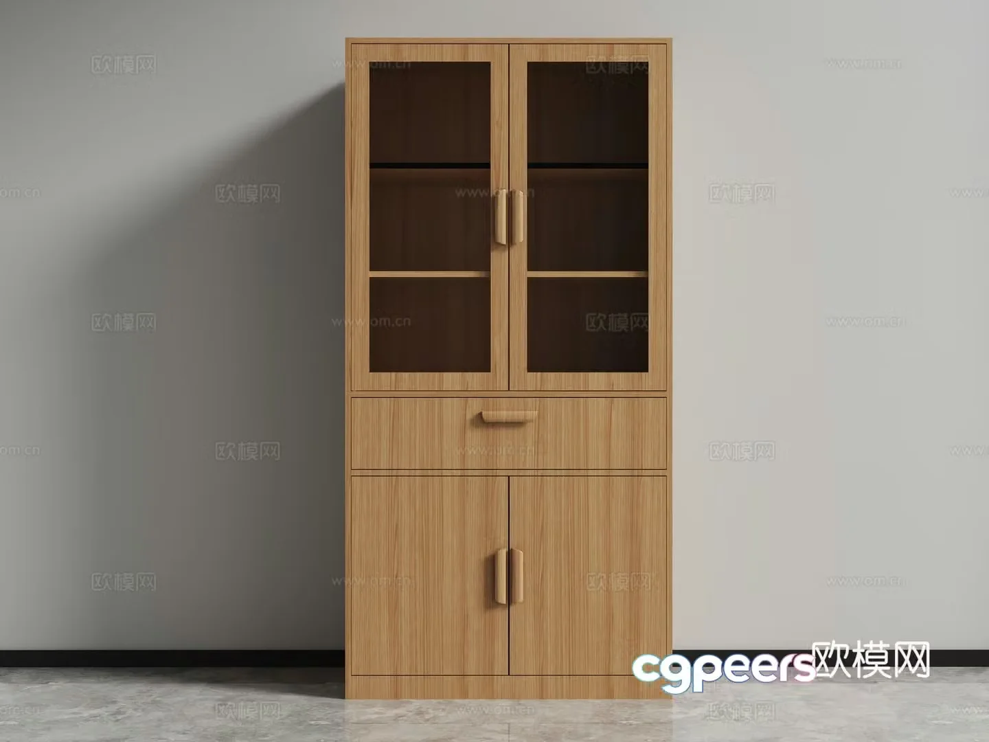 File cabinet bookcase locker 3d model