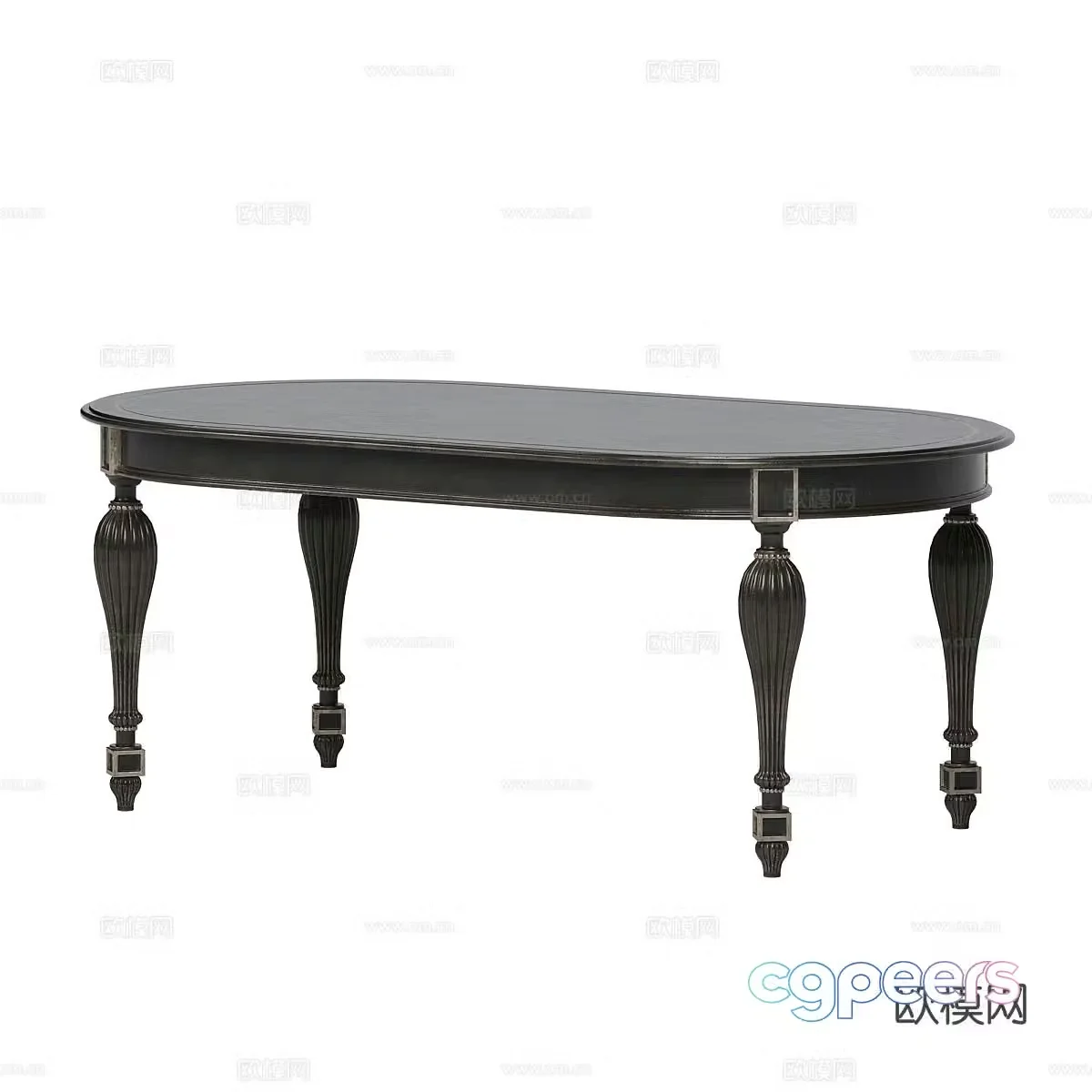 French dining table 3d model