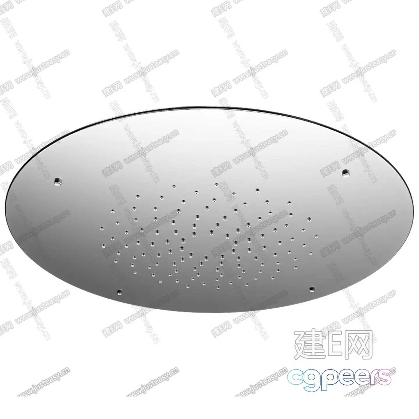 A Metal Shower Head 3D Model – 19011 – VRAY Render