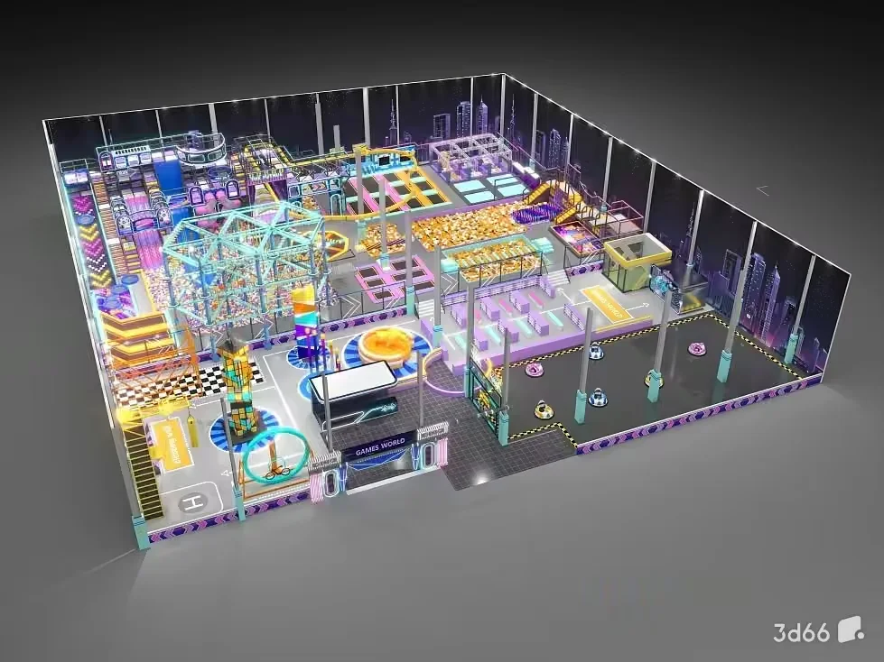 The Main Subject Is A 3D Rendering Of A Game Room 3D Model – 20494 – VRAY Render