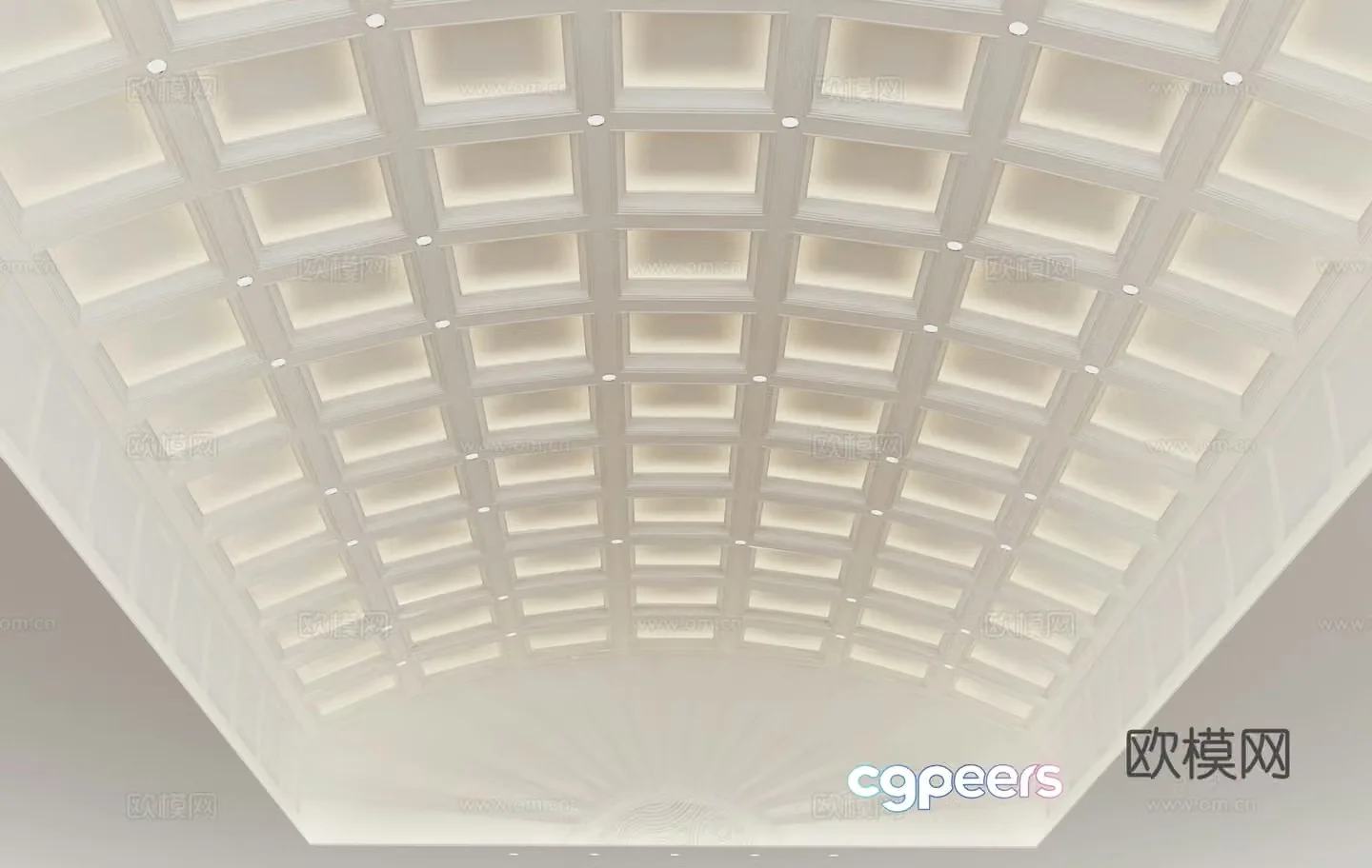 European style ceiling 3D model
