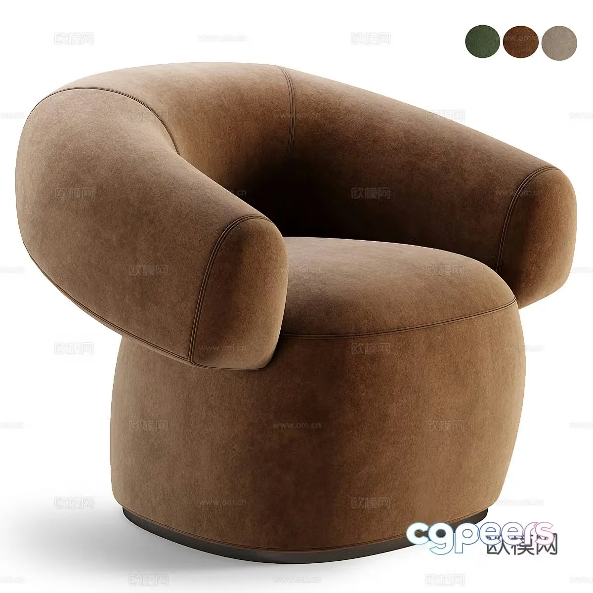 Single sofa 3d model