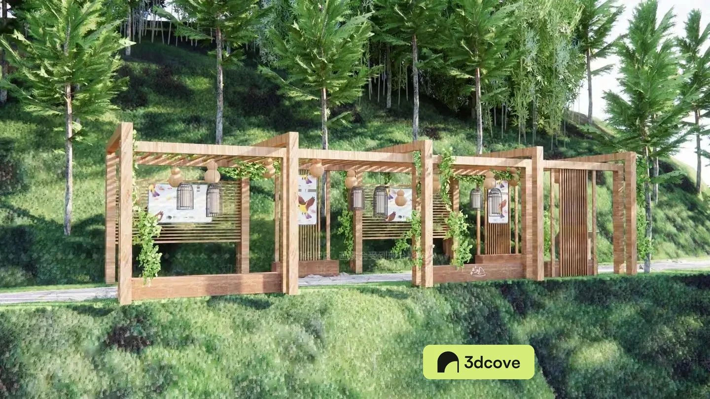 A Wooden Bird Aviary