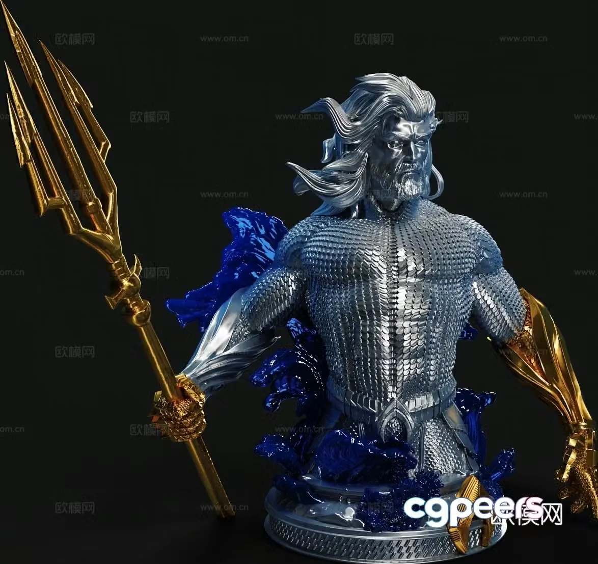 anime characters anime characters aquaman dc marvel superhero 3d model