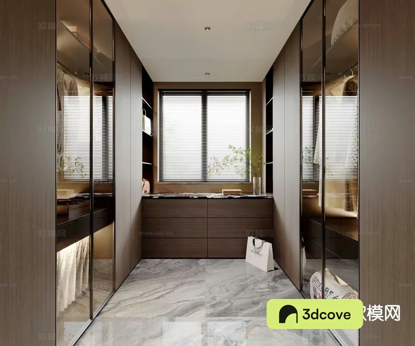 Modern cloakroom