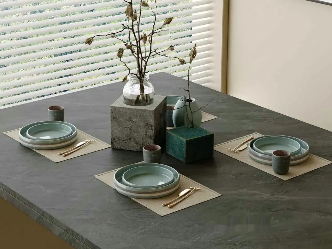 Modern Dining Table 3D Model – 9083 – VRAY Render