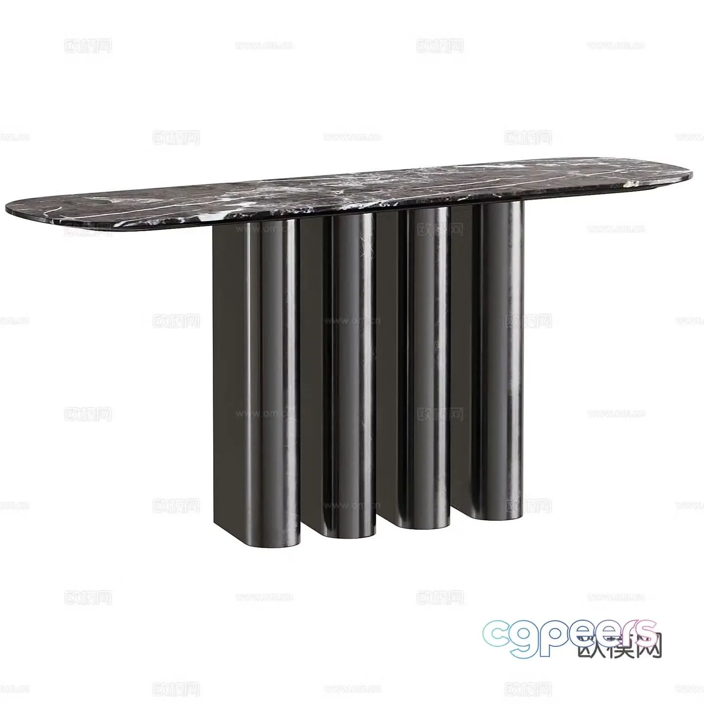 Modern living room entrance table 3d model