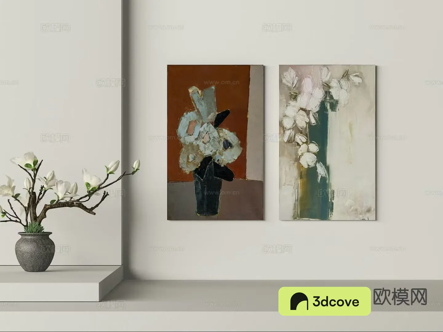 Wabi-sabi painting texture painting decorative painting hanging painting