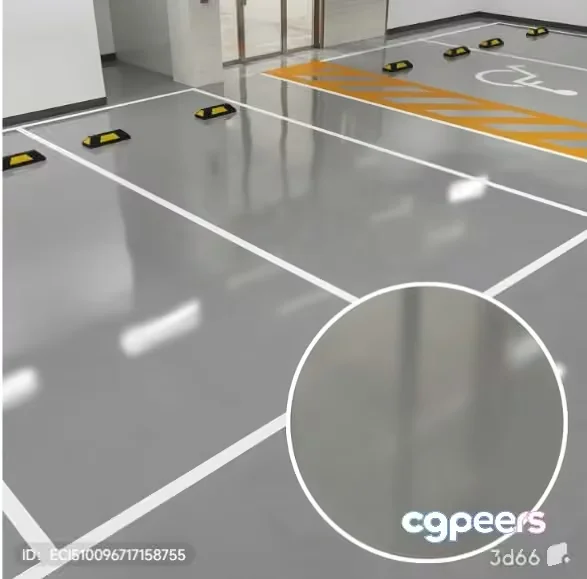 A Gray And White Basketball Court 3D Model – 3348 – VRAY Render