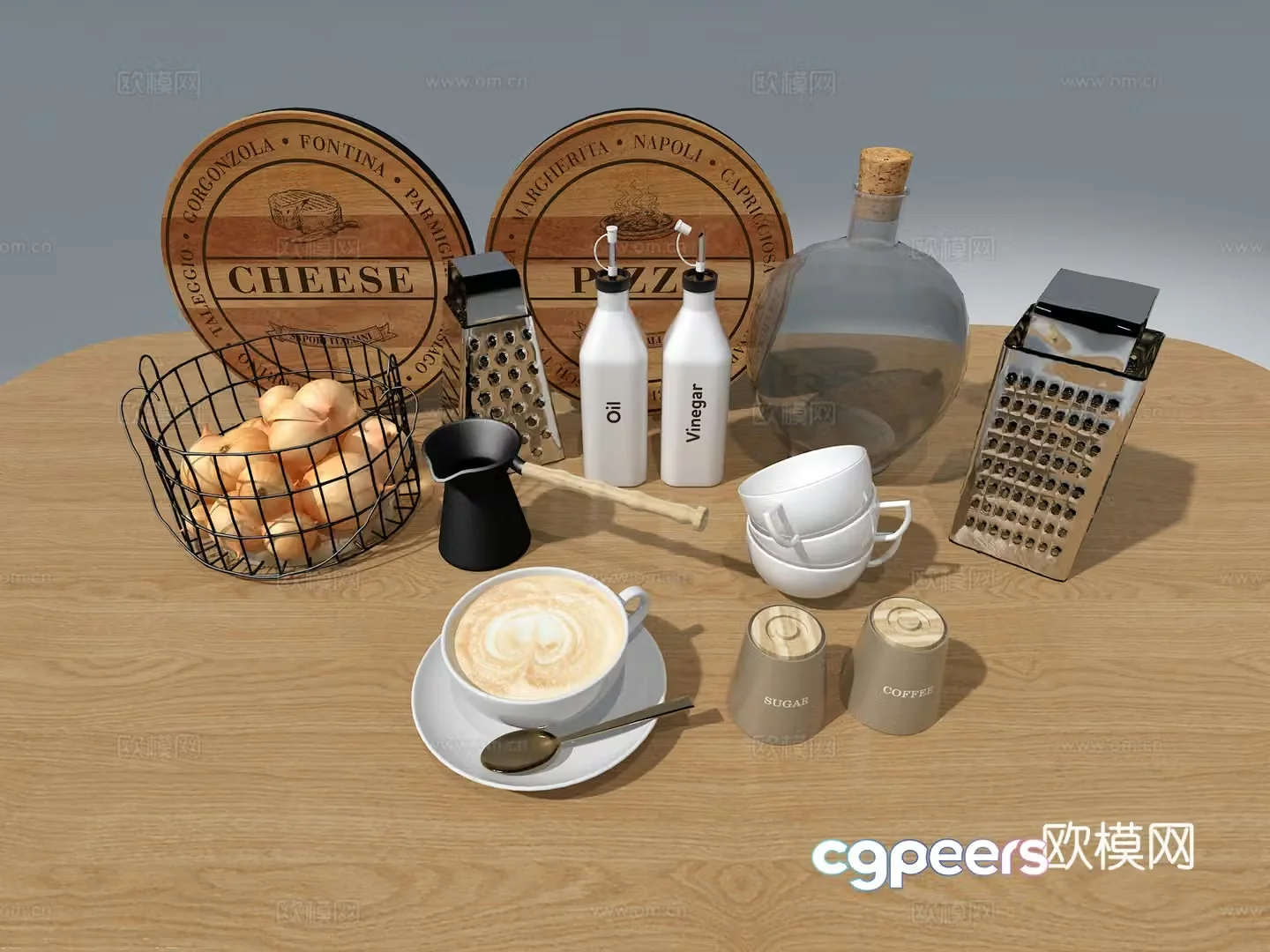 Kitchen ornaments 3d model