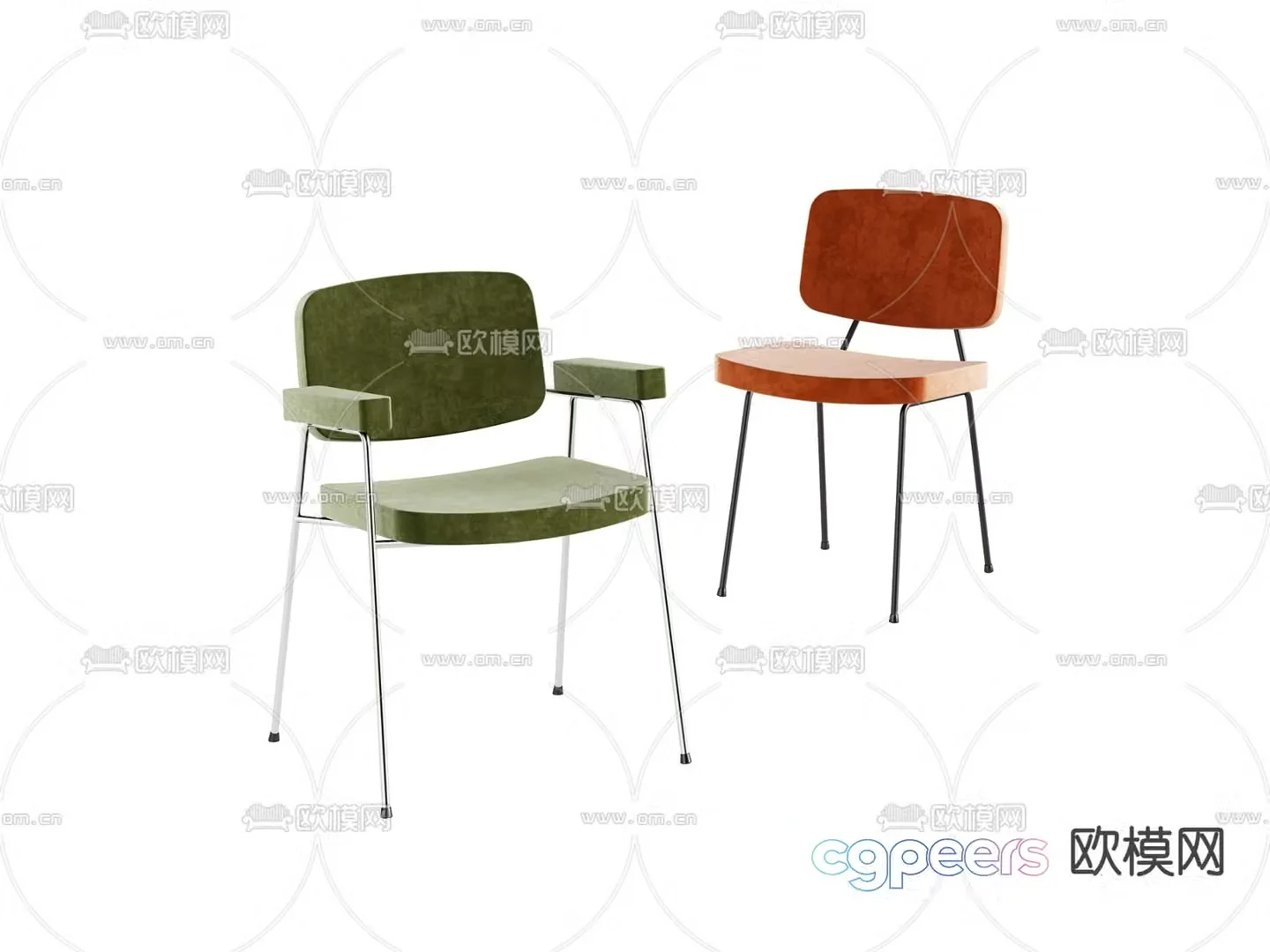 Modern chair leisure chair 3d model