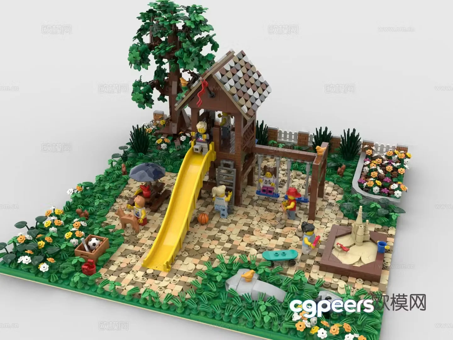 LEGO LEGO toys building blocks playground building blocks 3d model