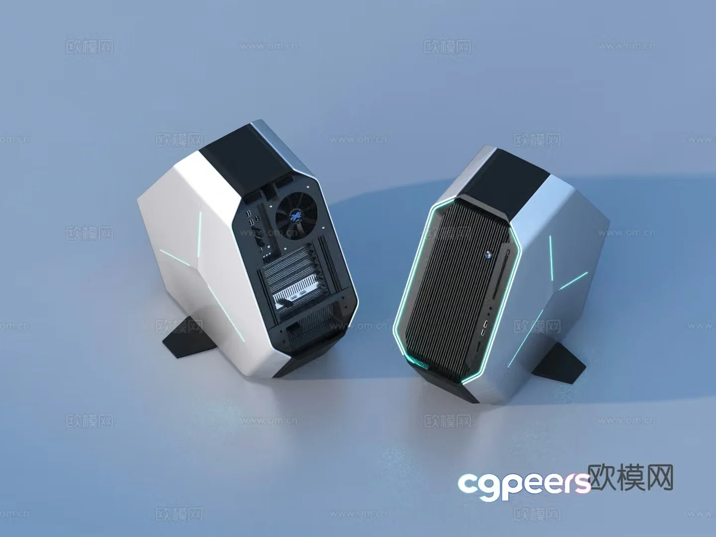 Computer host computer case desktop computer 3d model