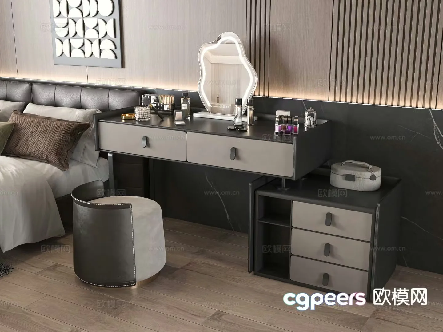 Modern dressing table 3d model