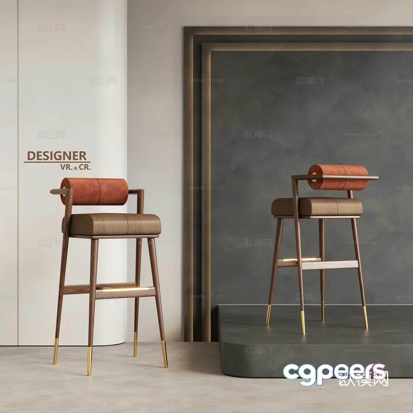 Modern bar stool chair bar stool 3d model
