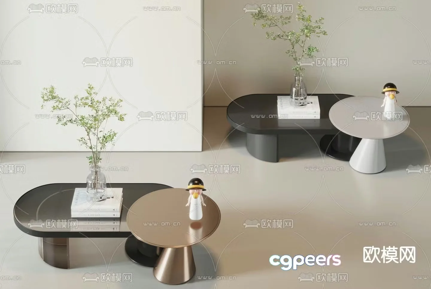 3D model of mother and child coffee table