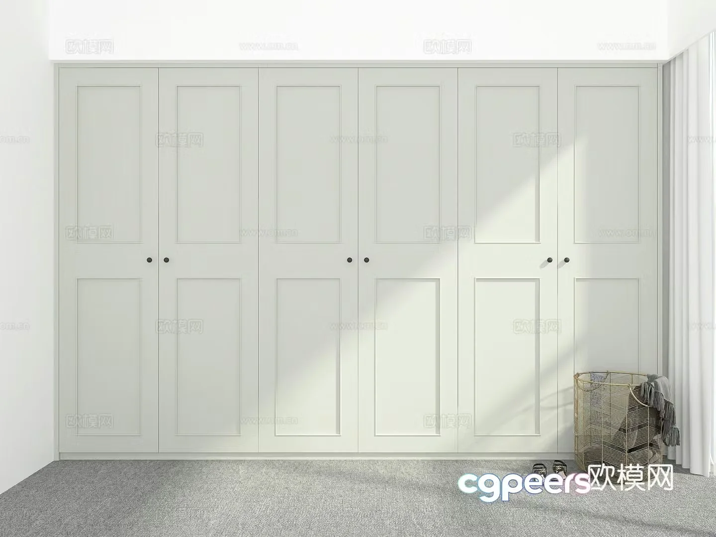 Modern wardrobe 3d model