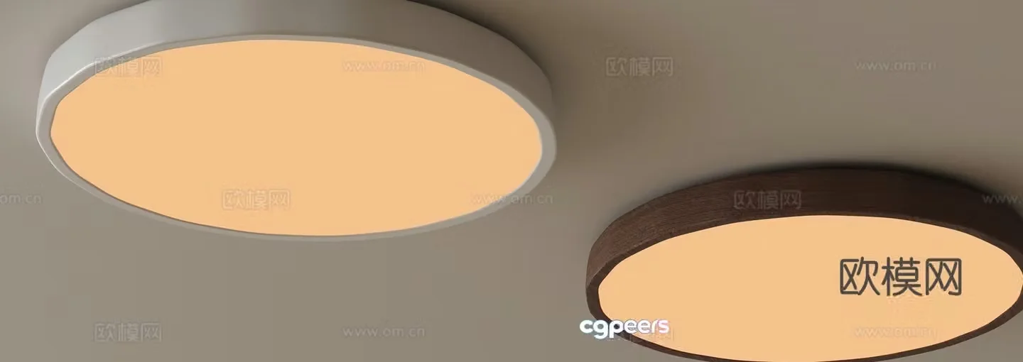 Modern round ceiling lamp 3d model