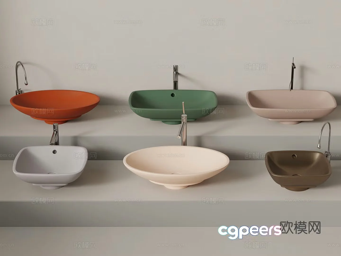 Modern sink 3d model