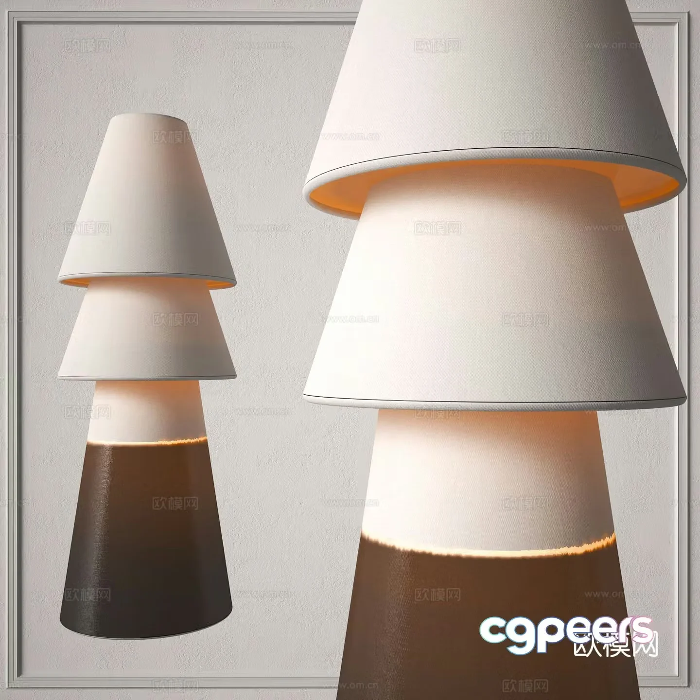 Creative desk lamp artistic desk lamp 3d model