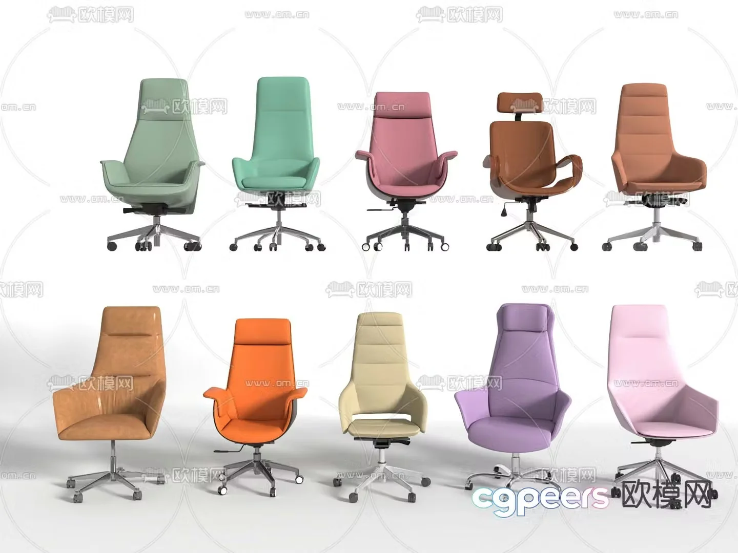 Office chair conference chair boss chair 3d model