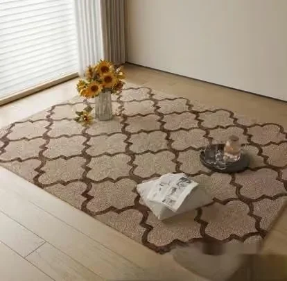 A Beige Rug With A Brown Pattern 3D Model – 6265 – CORONA Render