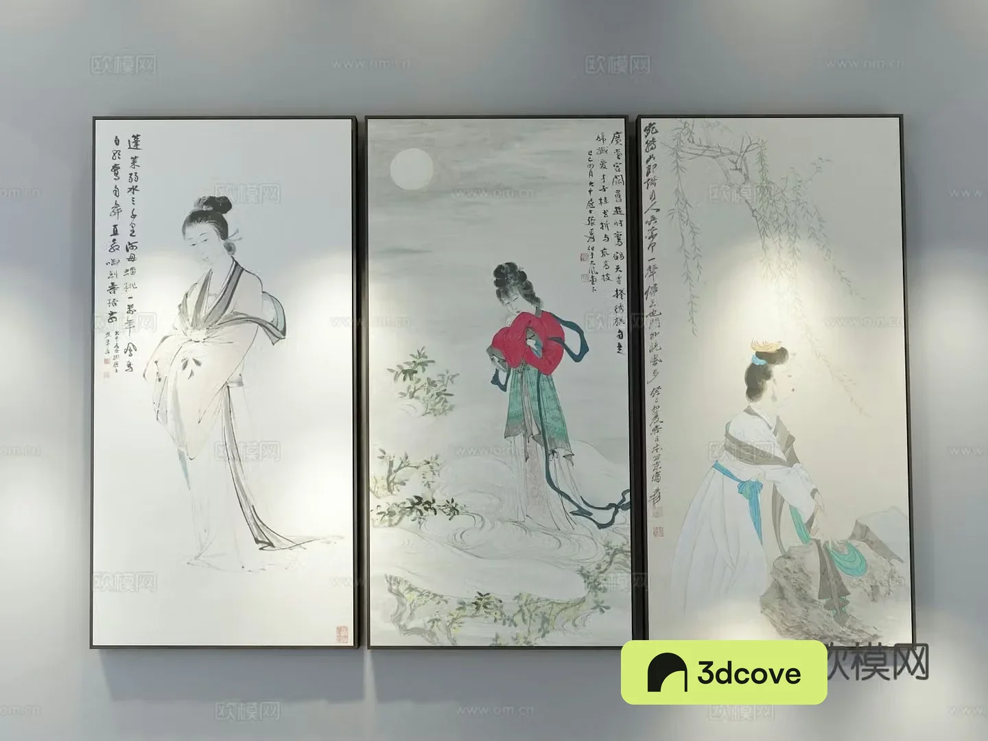 New Chinese style decorative painting figure painting hanging painting