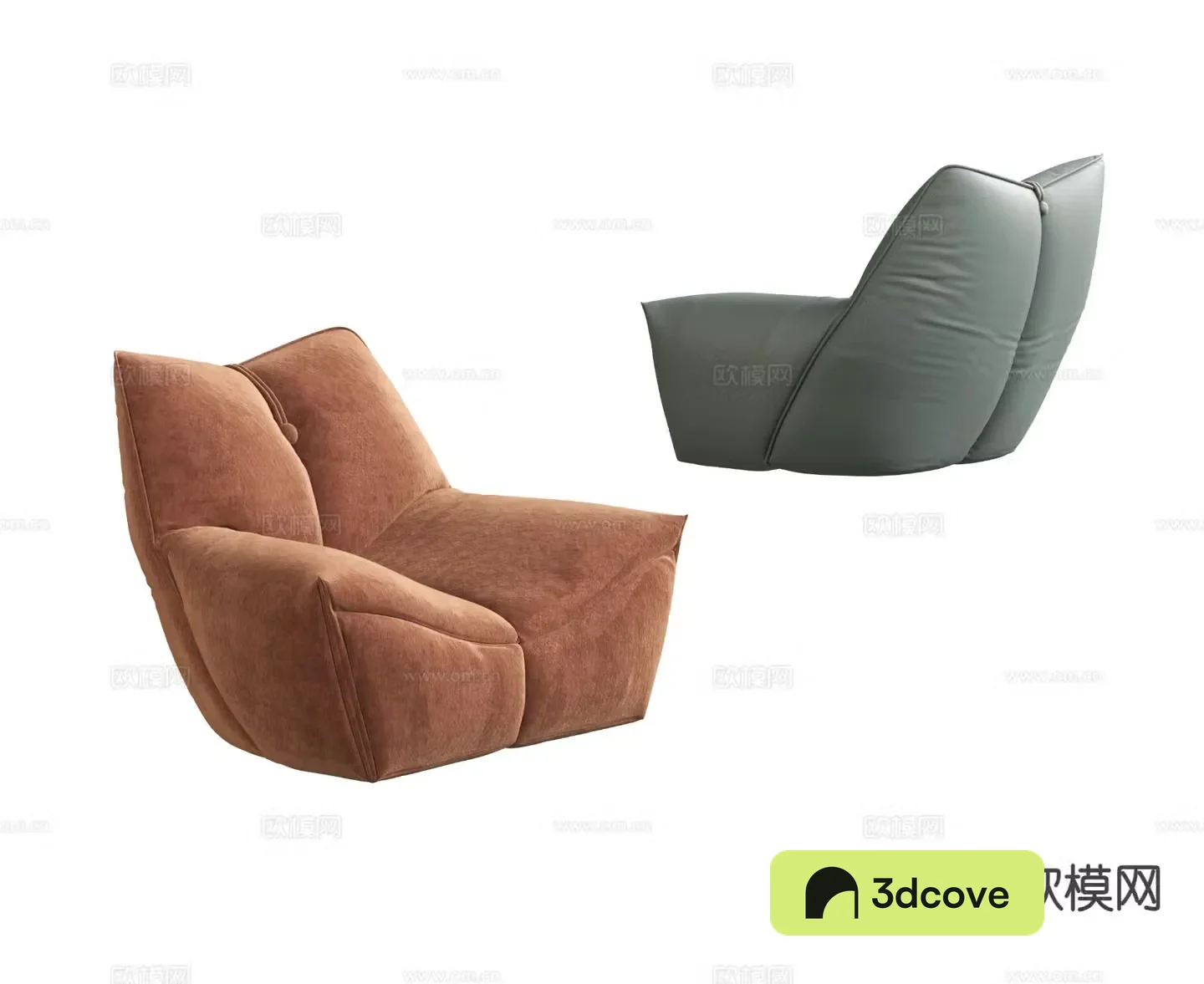Modern lazy sofa fabric sofa